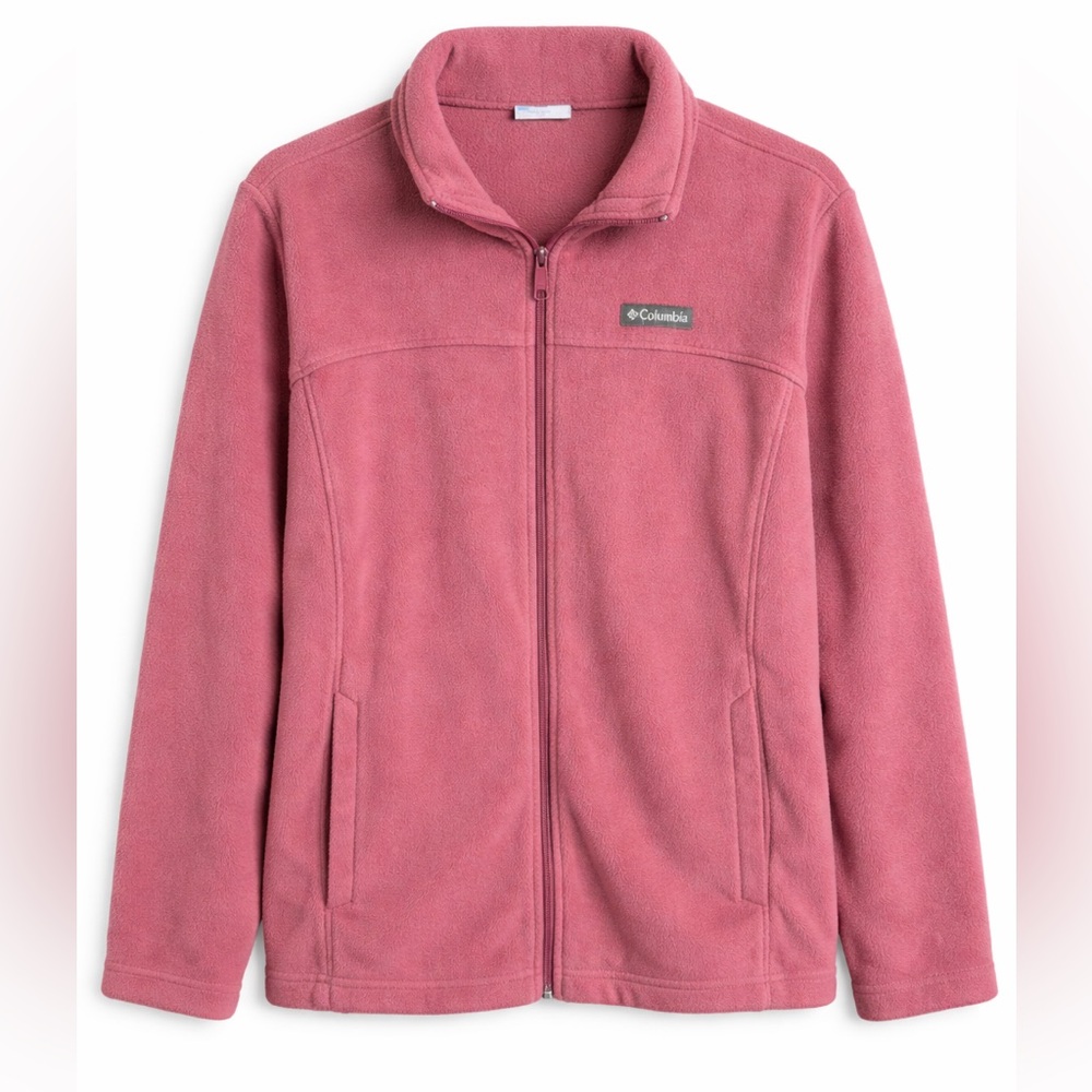 Columbia Dusty Rose Fleece Jacket 1X Full Zip